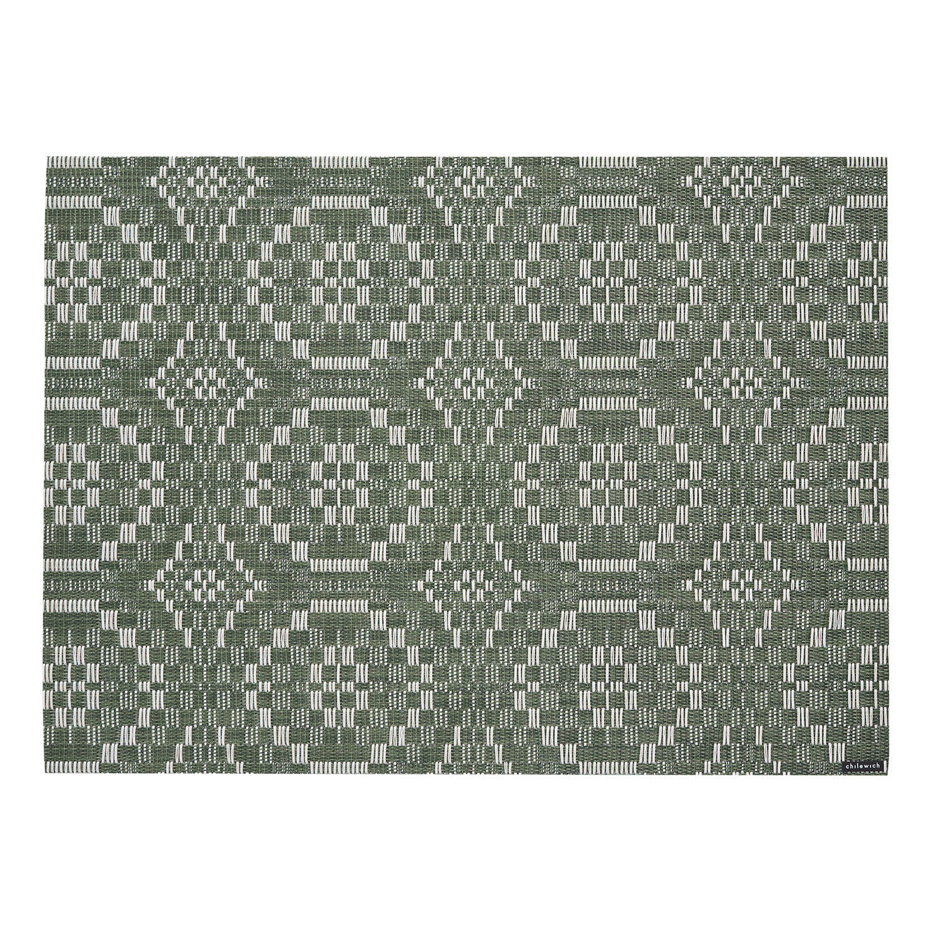 Chilewich woven placemat with subtle texture and contemporary design, ideal for dining and tabletop decor.