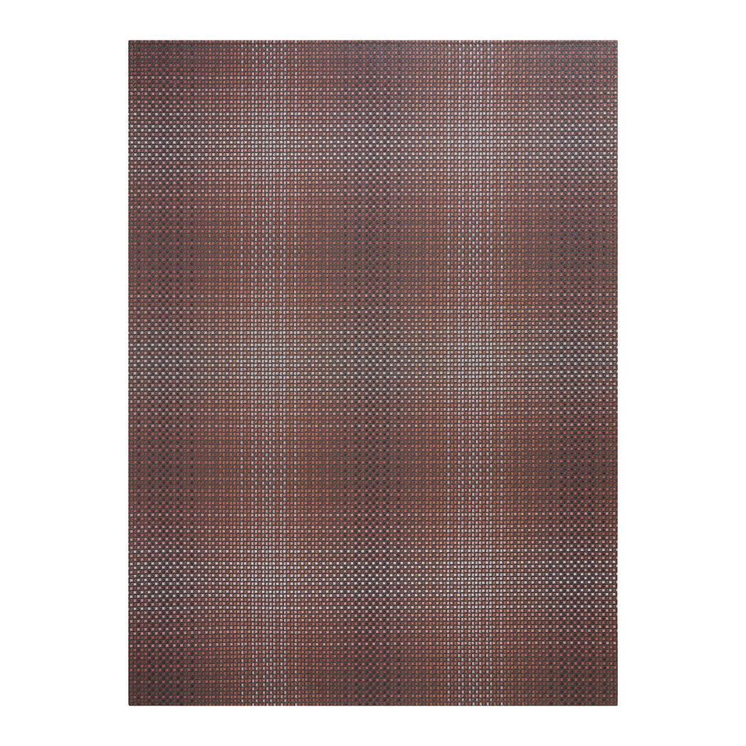 Raisin Woven Floor Mat in Light Neutral Beige With Shades of Lavender, Warm Pink and LIght Orange