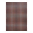 Raisin Woven Floor Mat in Light Neutral Beige With Shades of Lavender, Warm Pink and LIght Orange