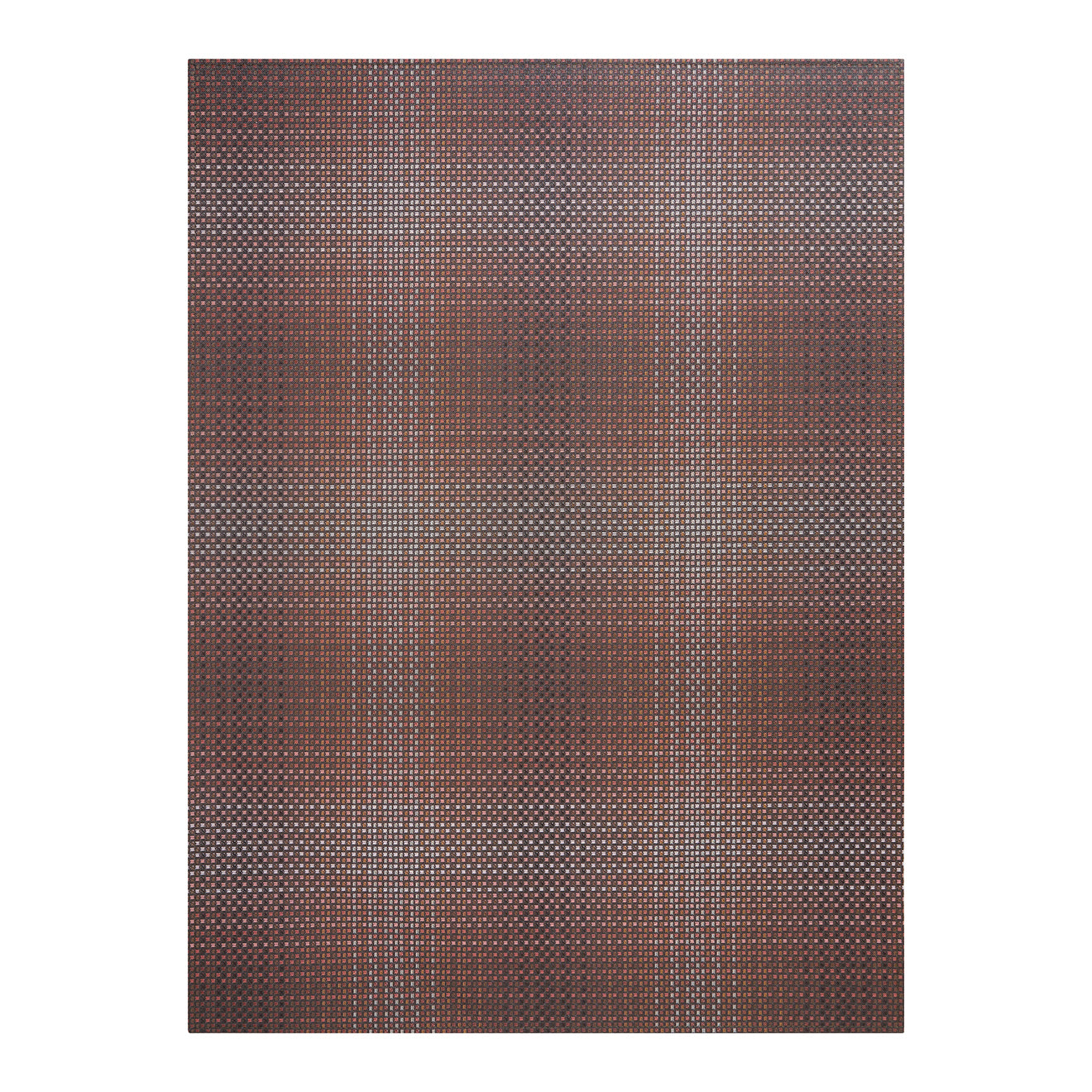Raisin Woven Floor Mat in Light Neutral Beige With Shades of Lavender, Warm Pink and LIght Orange