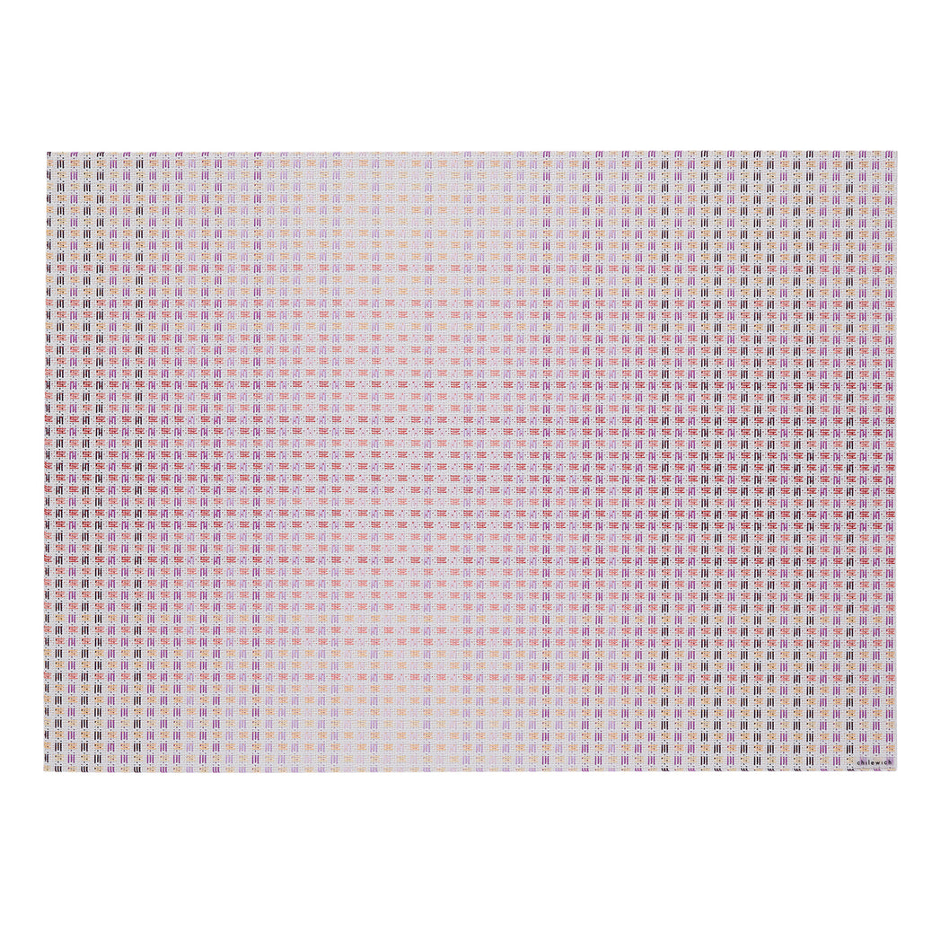 Sorbet Placemats in Dark Brown With Shades of Warm Pink and Golden Brown