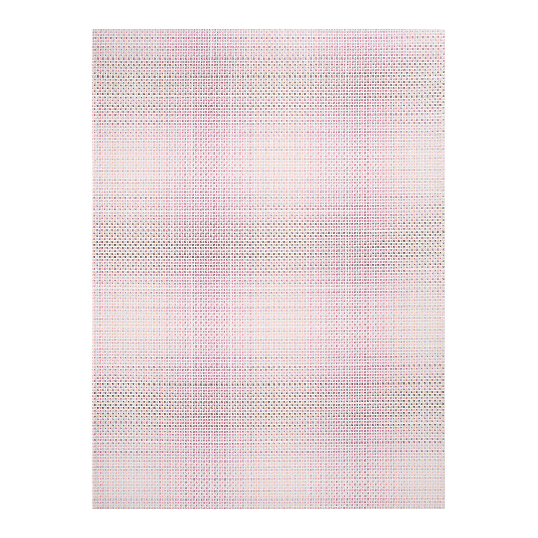Sorbet Woven Floor Mat in Dark Brown With Shades of Warm Pink and Golden Brown