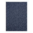 Indigo Woven Floor Mat in Dark Navy Blue Base with White, Lavender and Cool Green Accents