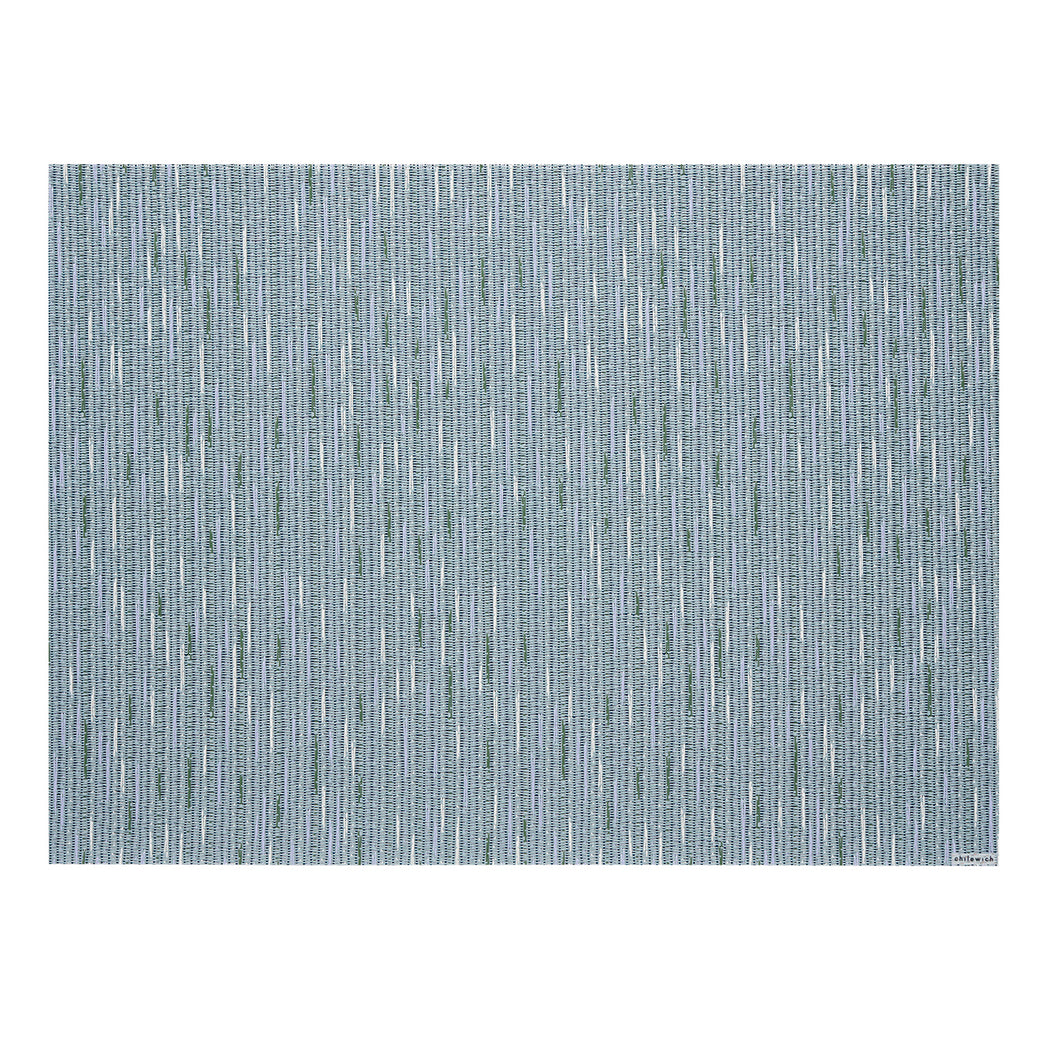 Mint Placemats in Muted Midtone Blue Green Base with White, Lavender and Cool Green Accents