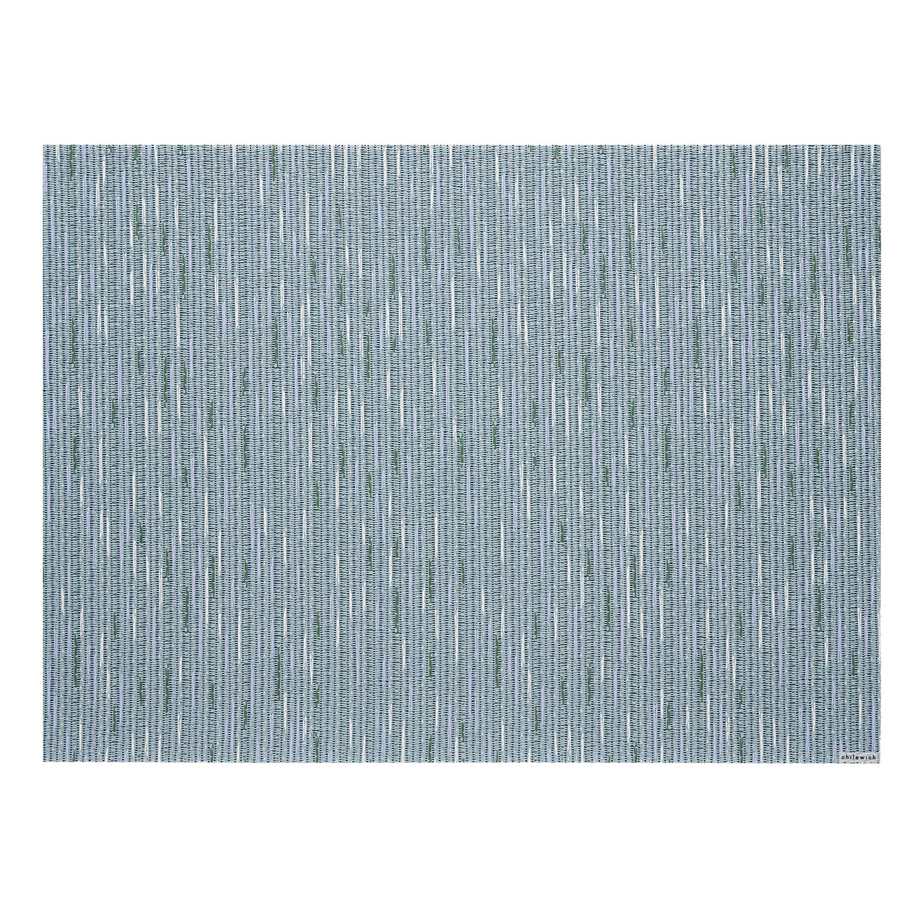 Mint Placemats in Muted Midtone Blue Green Base with White, Lavender and Cool Green Accents