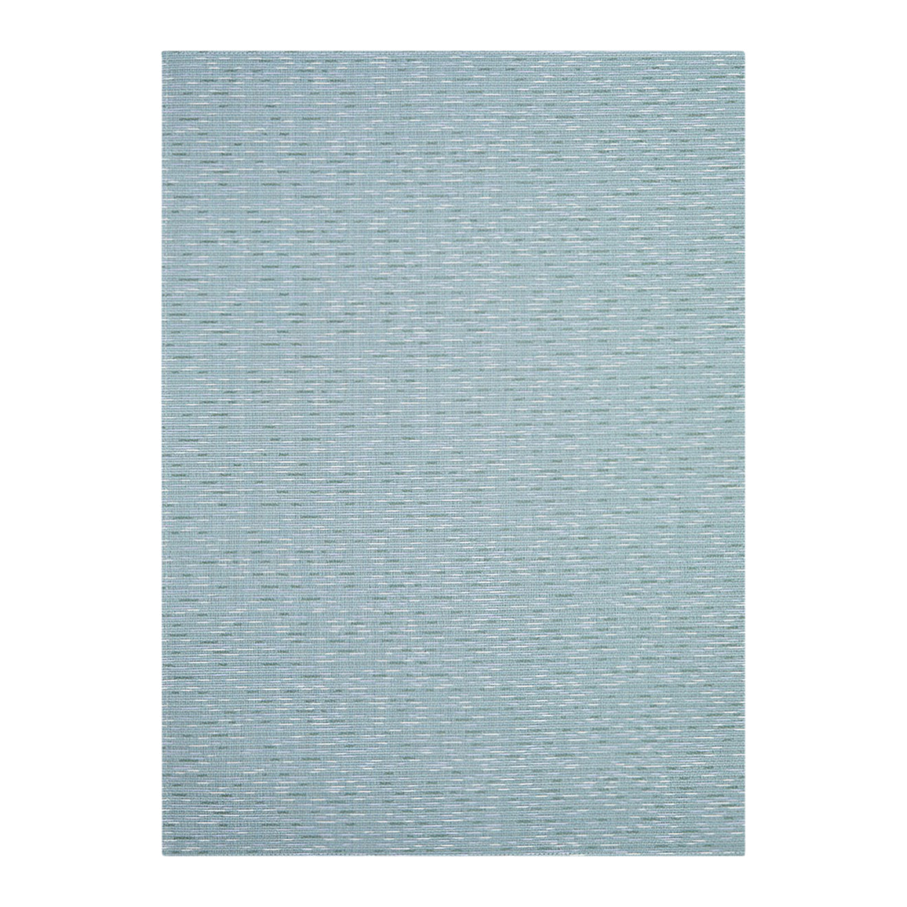 Mint Woven Floor Mat in Muted Midtone Blue Green Base with White, Lavender and Cool Green Accents