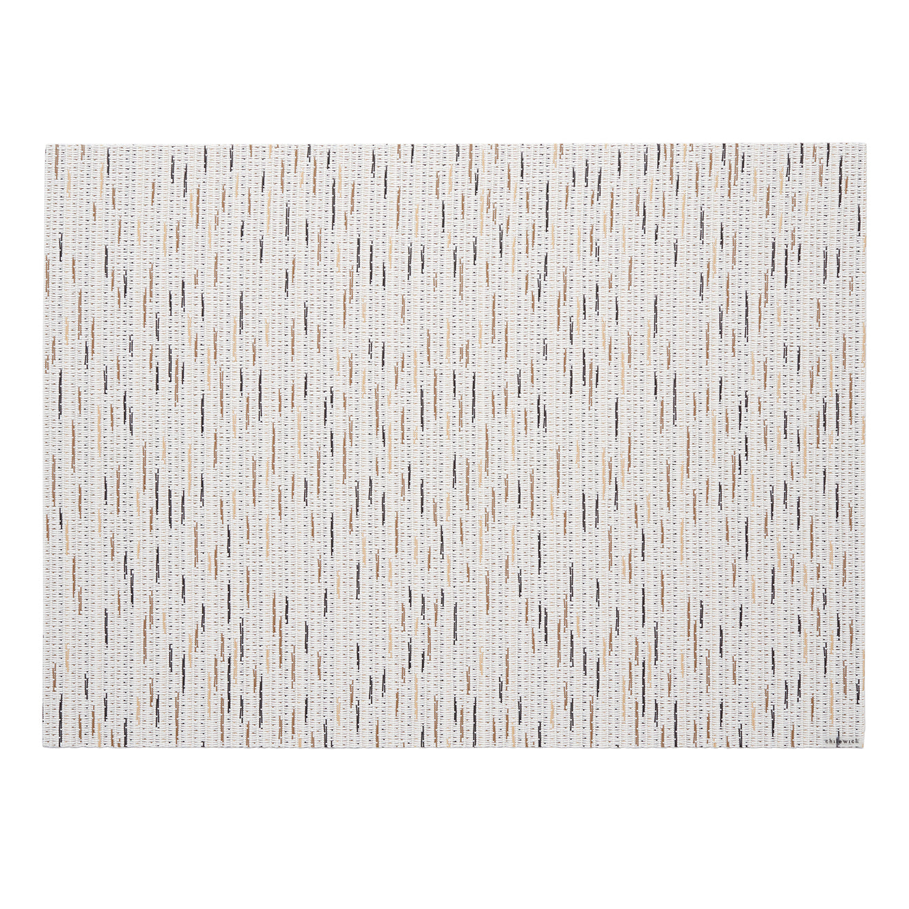 Sesame Placemats in Light Neutral Beige Base with a Mix of Warm Brown and Beige Accents