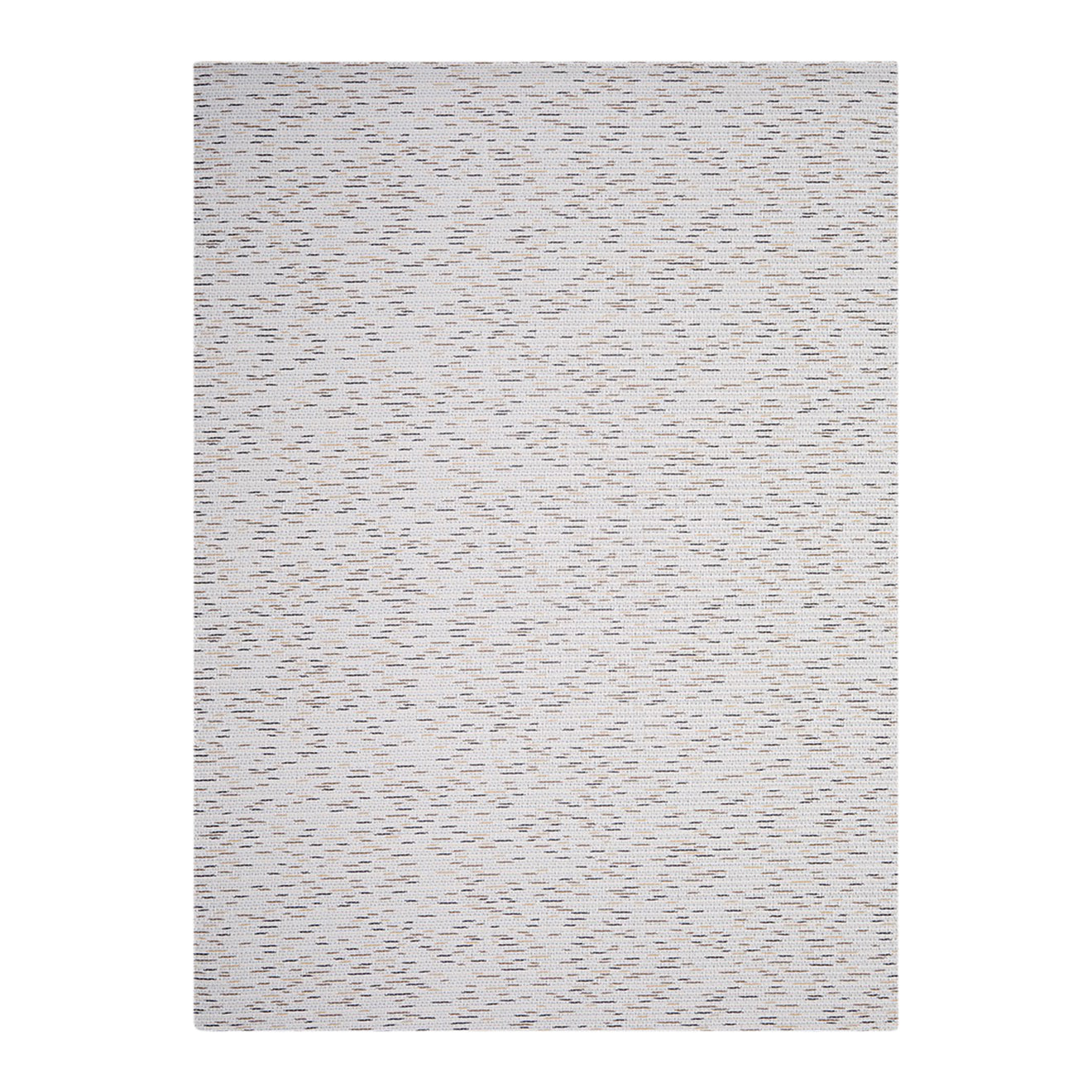 Sesame Woven Floor Mat in Light Neutral Beige Base with a Mix of Warm Brown and Beige Accents