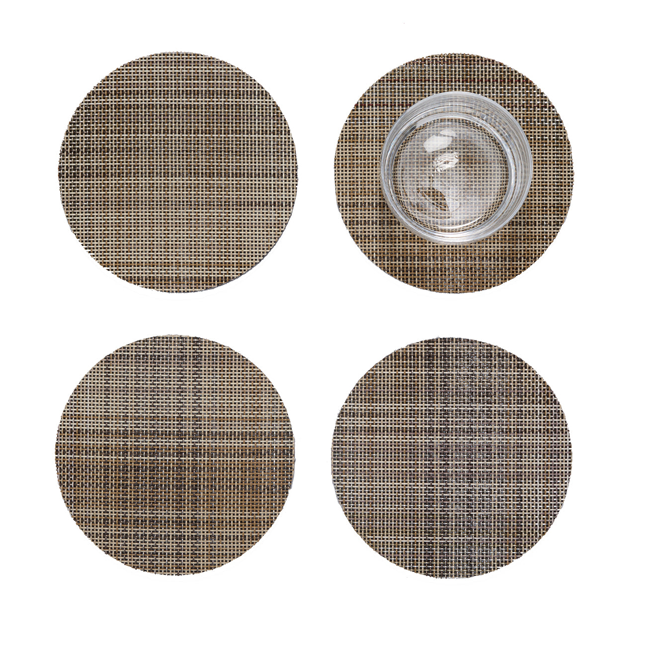 Detail image of Chilewich woven material showcasing texture, color, and pattern of the terrastrand yarn weave.