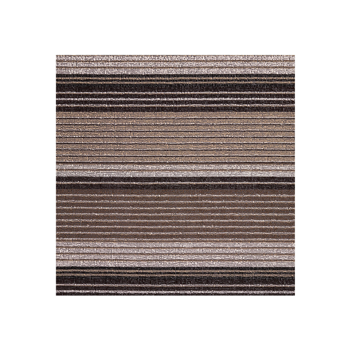 Pleat Stripe Shag Mat Samples - Oyster View 1