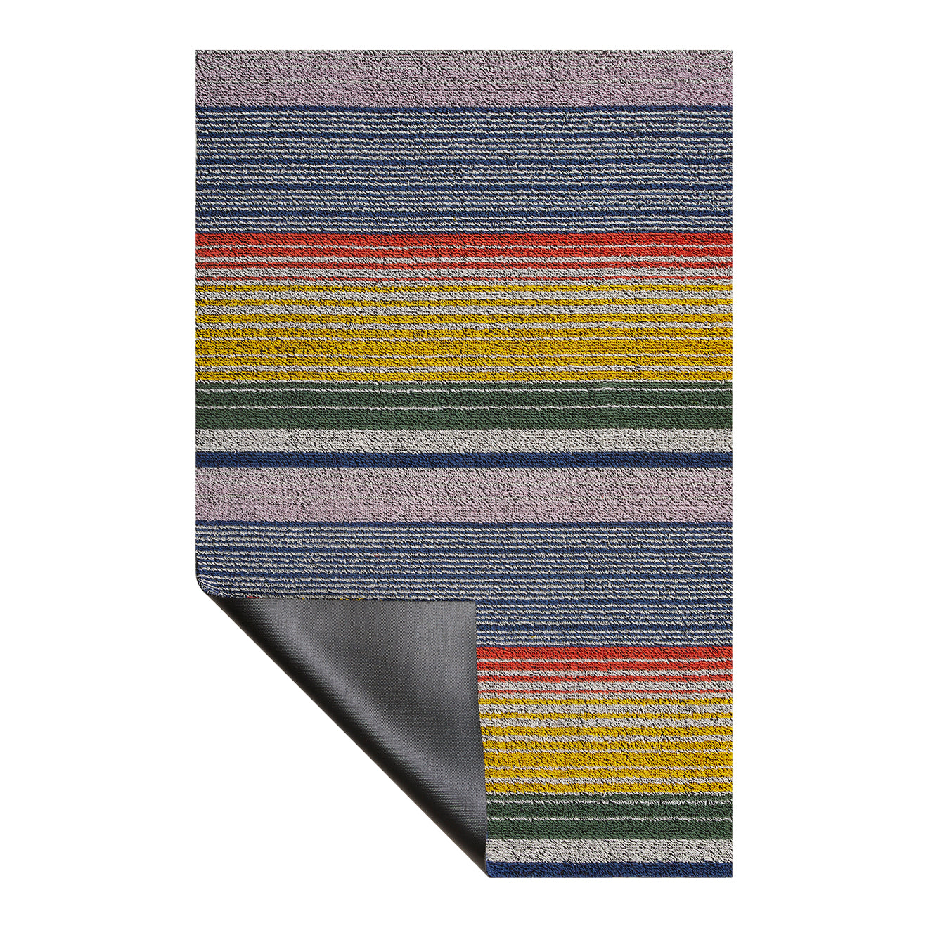 Pop Stripe Shag Mats - Multi Corner