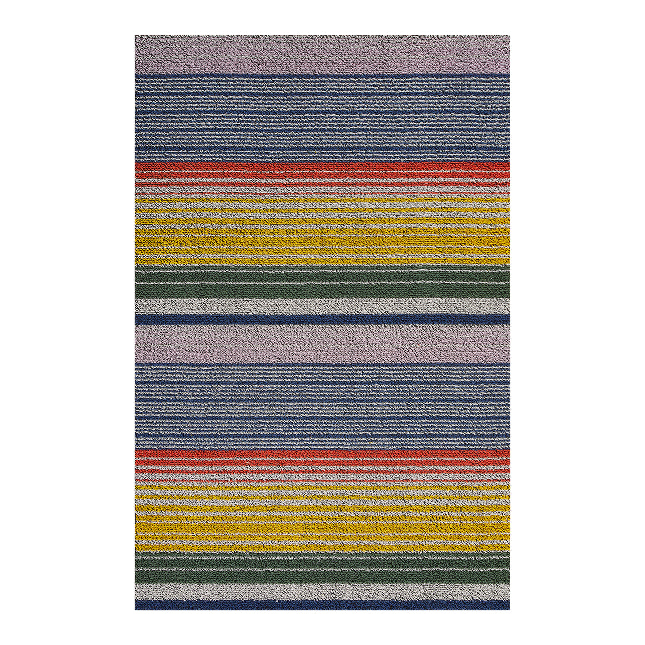 Rectangle Shag Mats in Mix of Red, Yellow, Green, Blue and Lavender