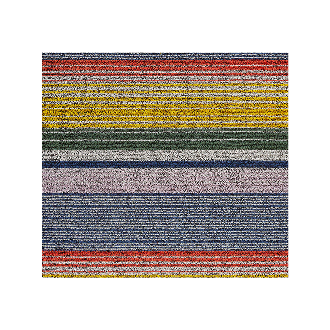 Multi Shag Mat in Mix of Red, Yellow, Green, Blue and Lavender