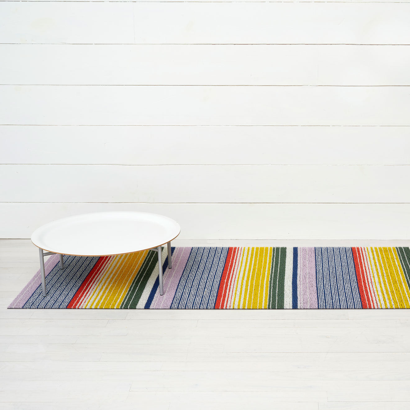 Pop Stripe Shag Mats - Multi Runner