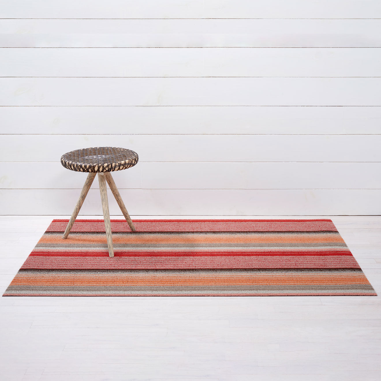Pop Stripe Shag Mats - Paprika Big Mat