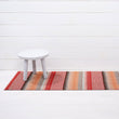 Pop Stripe Shag Mats - Paprika Runner