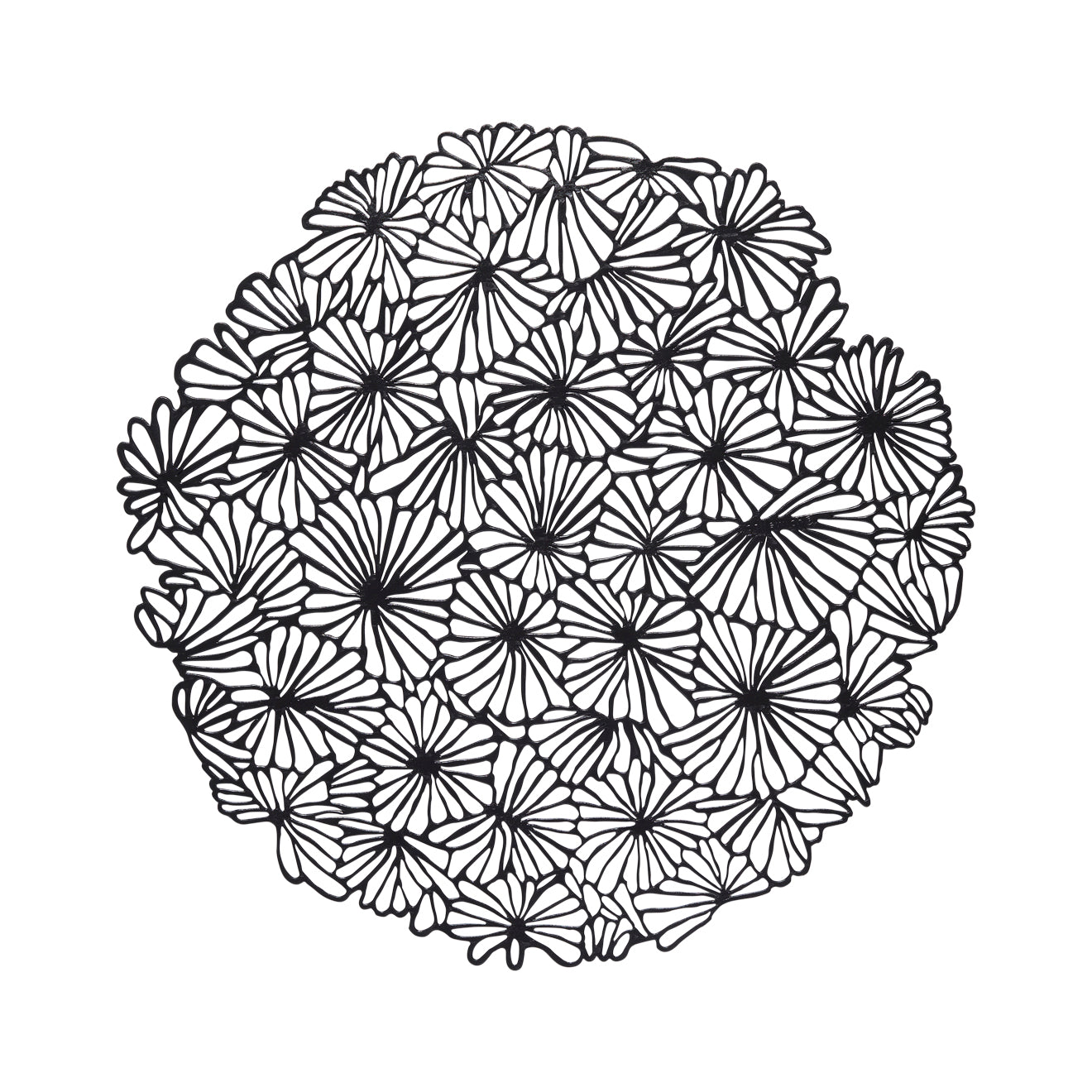 Daisy Placemats - Black With Prop