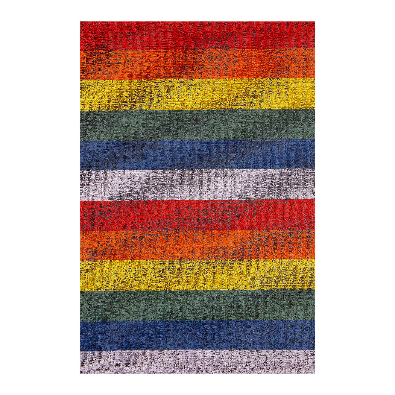Rectangle Shag Mats in Mix of Red, Orange, Yellow, Green, Blue and Lavender