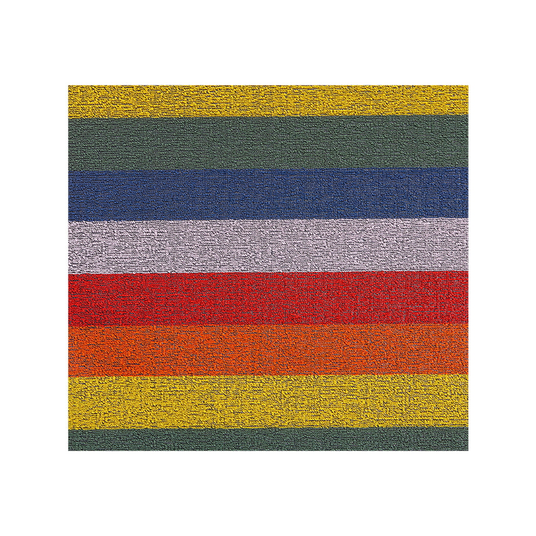 Multi Shag Mat in Mix of Red, Orange, Yellow, Green, Blue and Lavender
