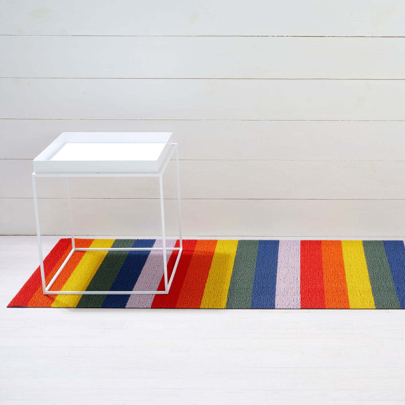 Pride Stripe Shag Mats - Multi Runner