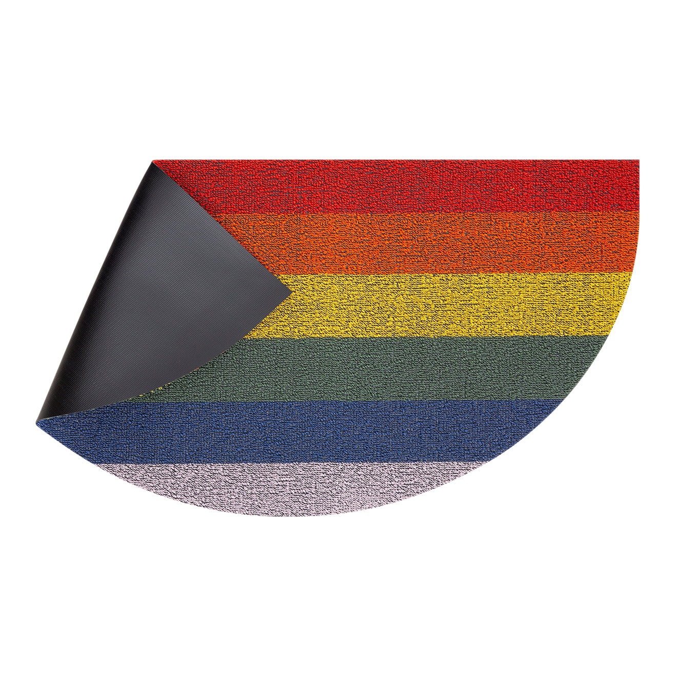 Pride Stripe Shag Mats - Multi Corner