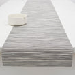 14'' x 72'' Table Runners in Dark Warm Grey With Metallic White