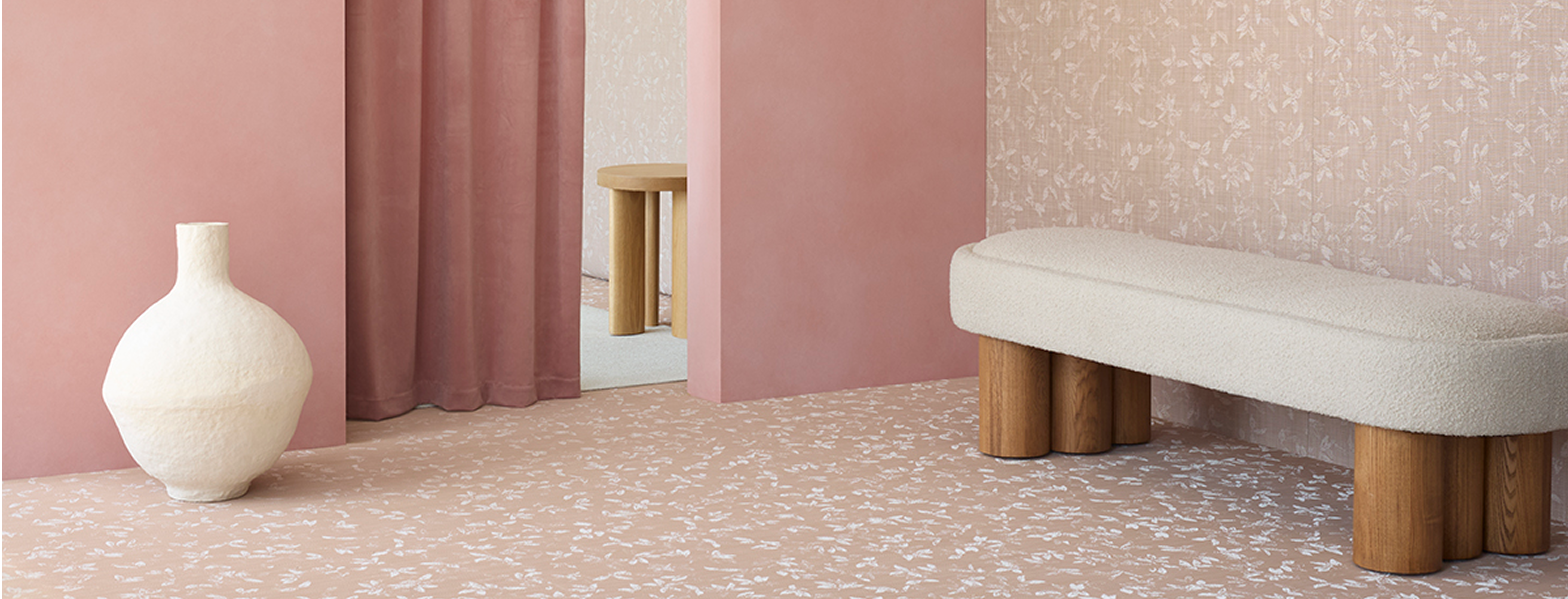 Detail image of Chilewich woven material showcasing texture, color, and pattern of the terrastrand yarn weave.