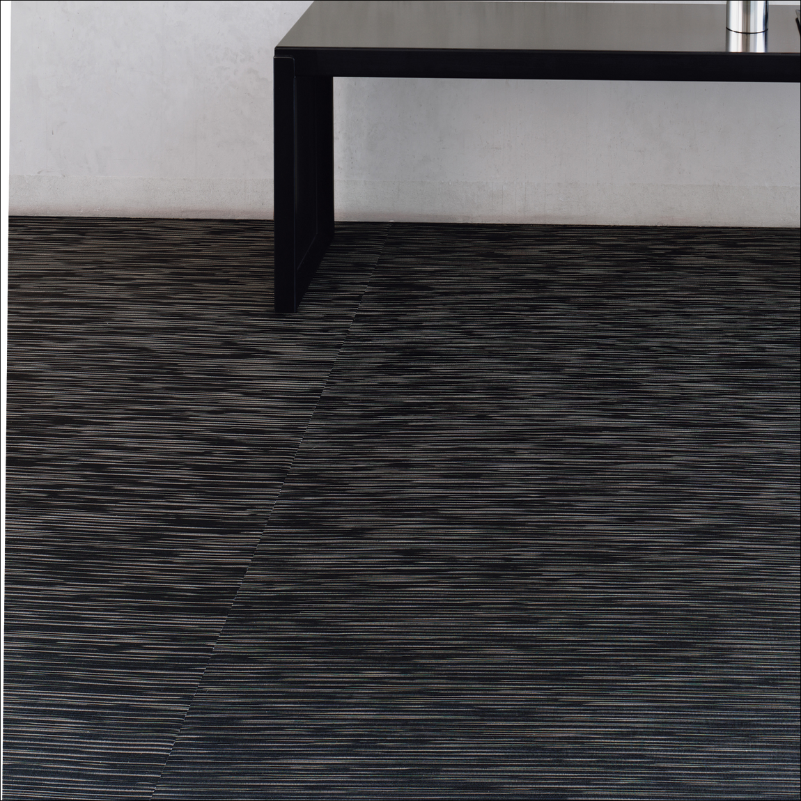 Rib Weave Installed Flooring - Black