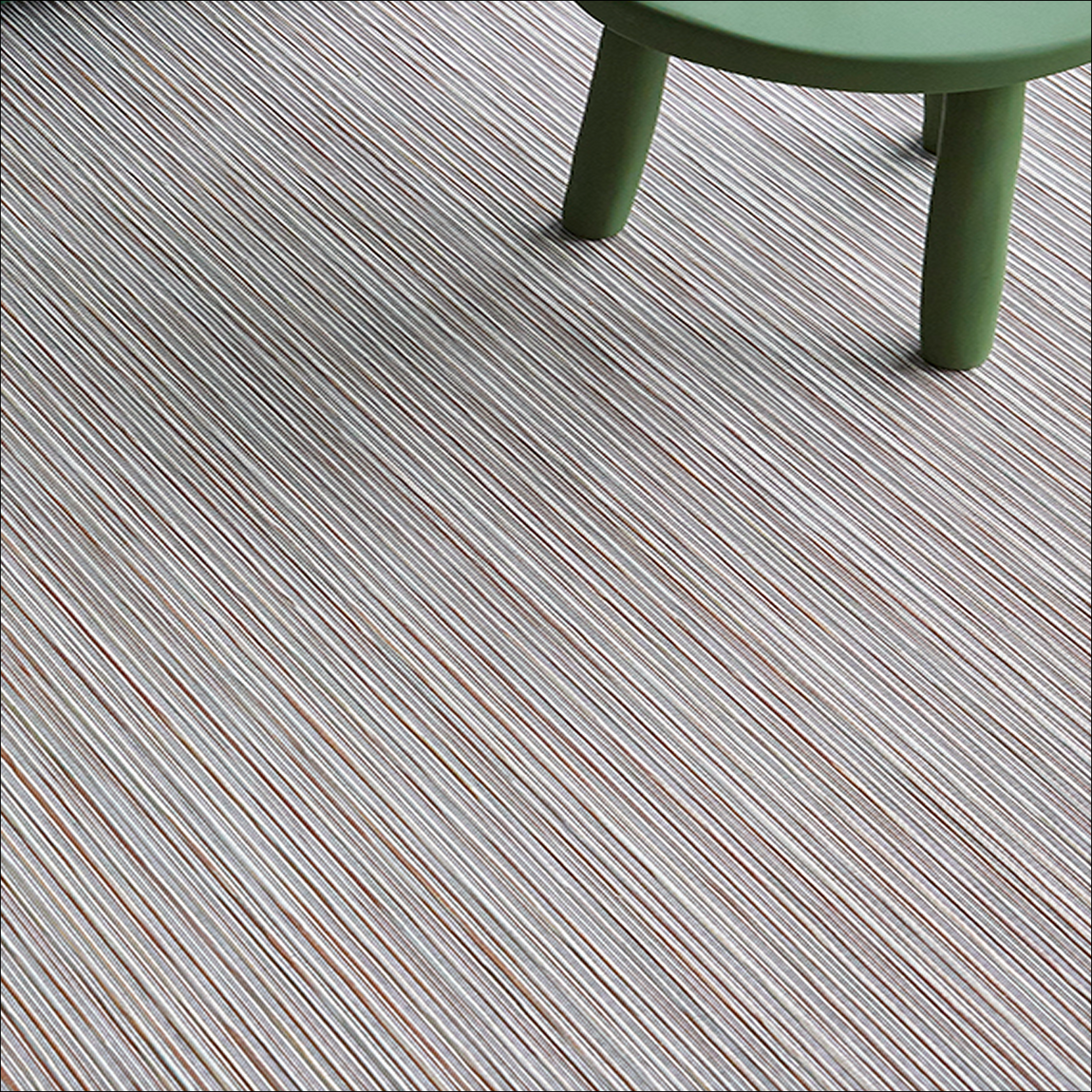 Rib Weave Installed Flooring - Pearl