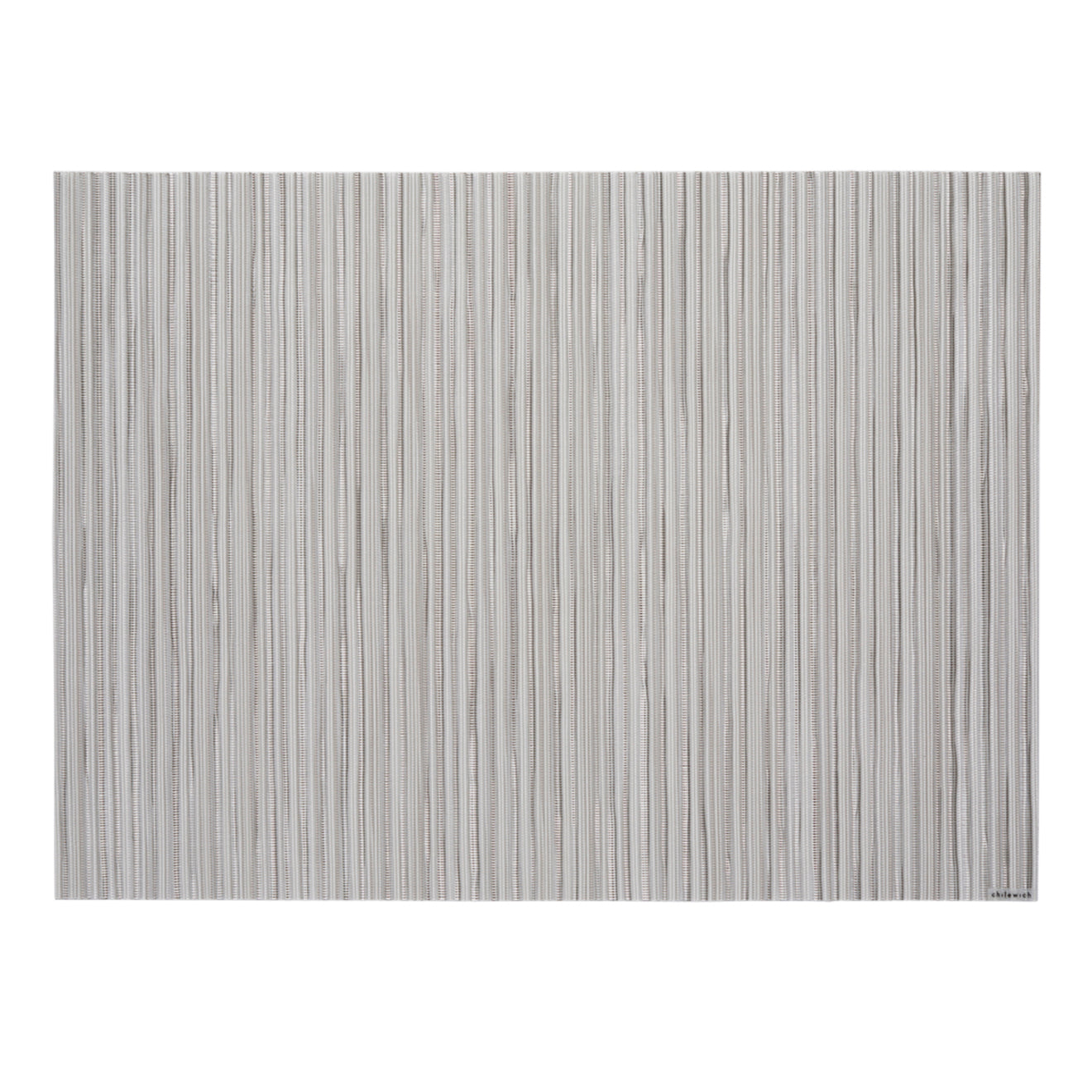 Birch Placemats in Light Greige With Metallic White