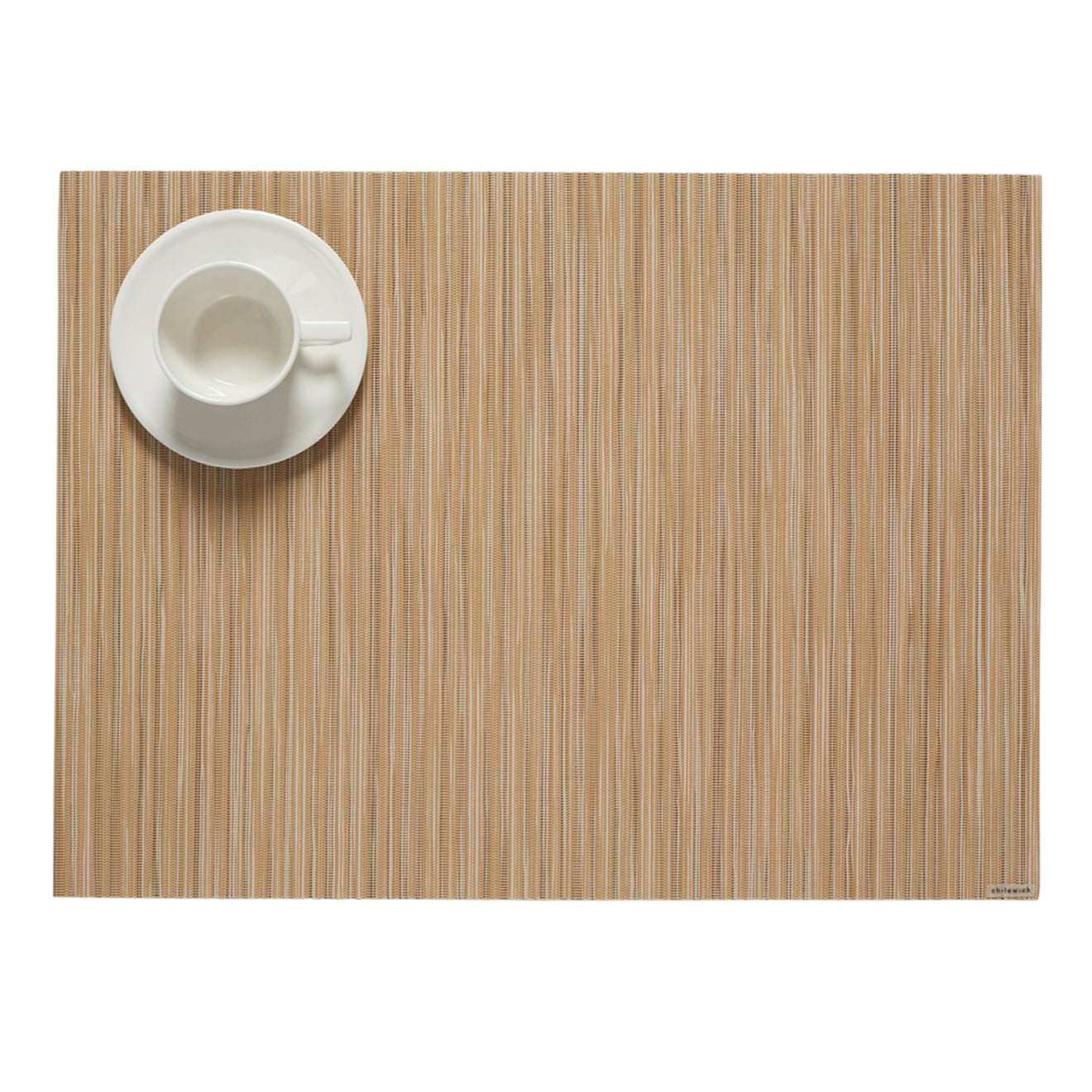 Rib Weave Placemats - Butterscotch With Prop