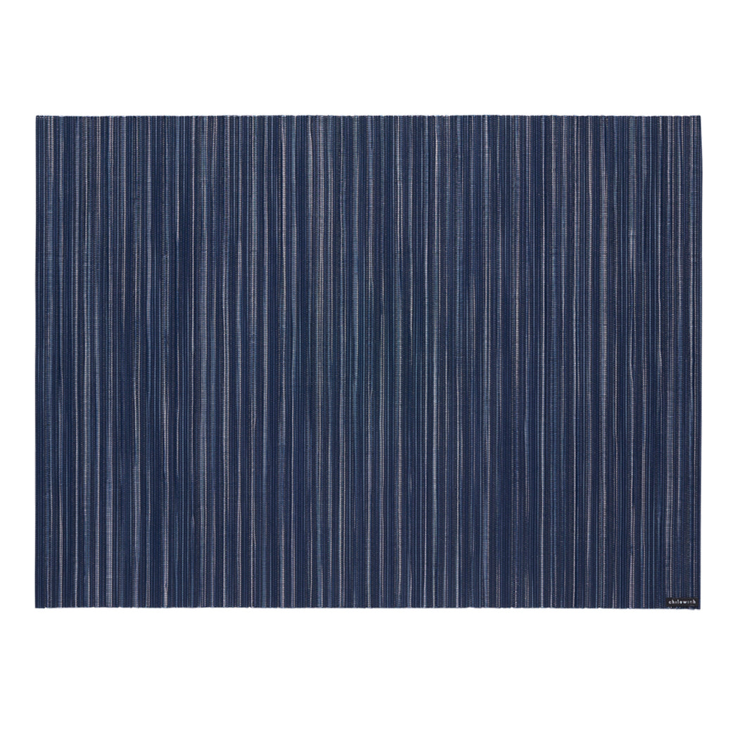 Indigo Placemats in Dark Navy With Subtle Light Blue and White Accents