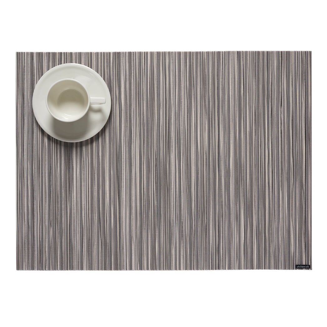 Rib Weave Placemats - Pearl With Prop