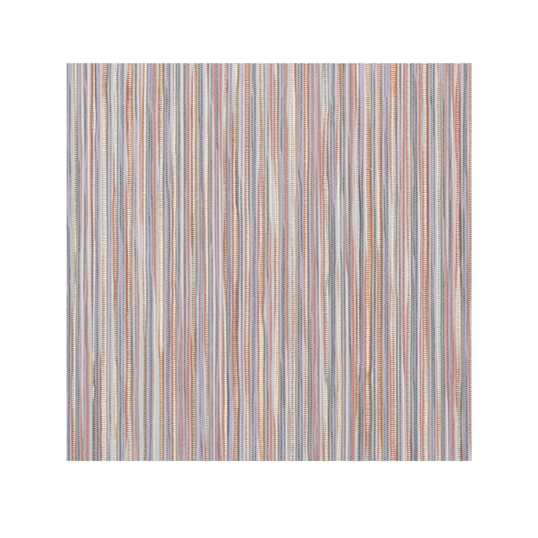 Spice Woven Floor Mat in Multicolor With Orange, Lavender, Green and Metallic White