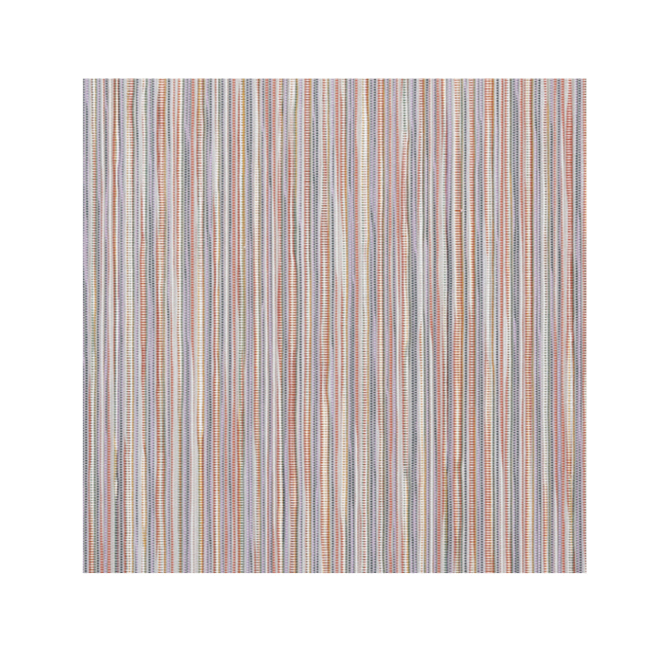 Spice Woven Floor Mat in Multicolor With Orange, Lavender, Green and Metallic White