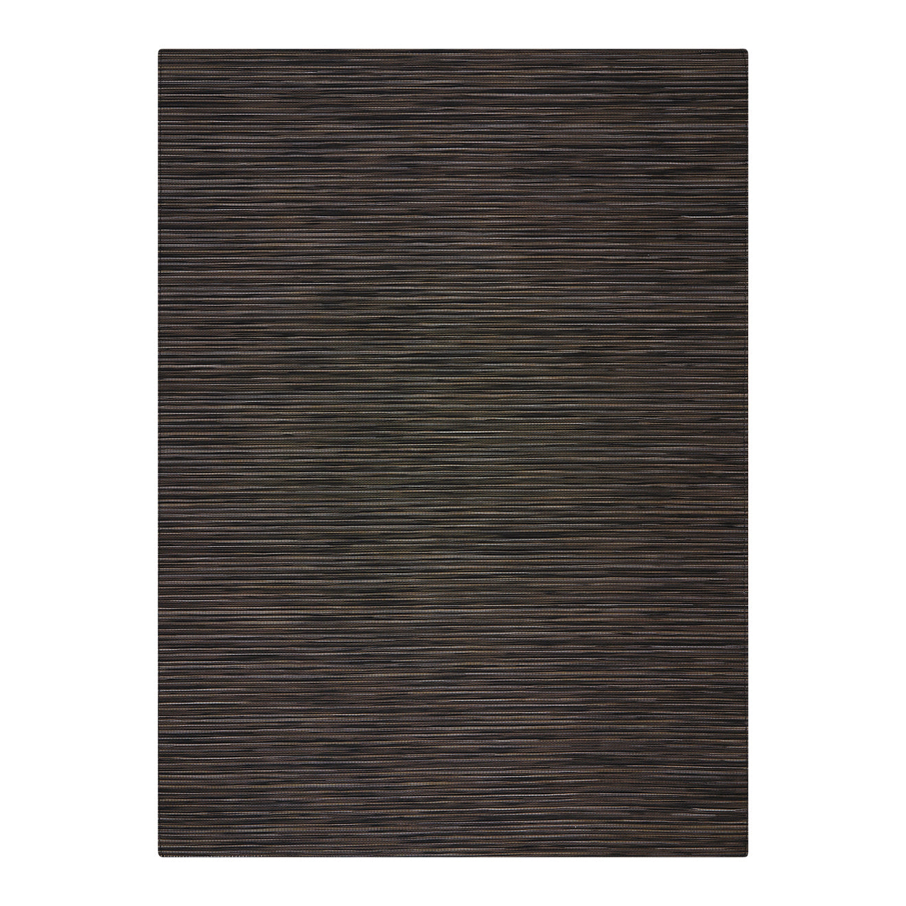 Tiger Eye Woven Floor Mat in Black with Warm Tan Accents