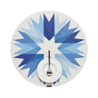 Frost Placemats in Mix of Vivid Blue Tones on a Light Neutral Beige Base