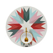 Juniper Placemats in Mix of Dark Green, Vivid Light Blue Gree, Pink and Red on a Light Neutral Beige Base