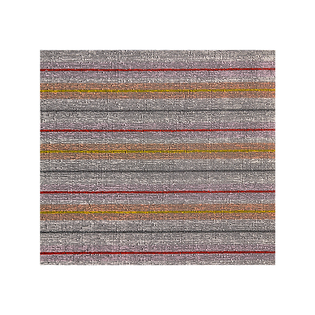 Bon Bon Shag Mat in Mix of Lavender, Warm Pink, Cool Grey and White