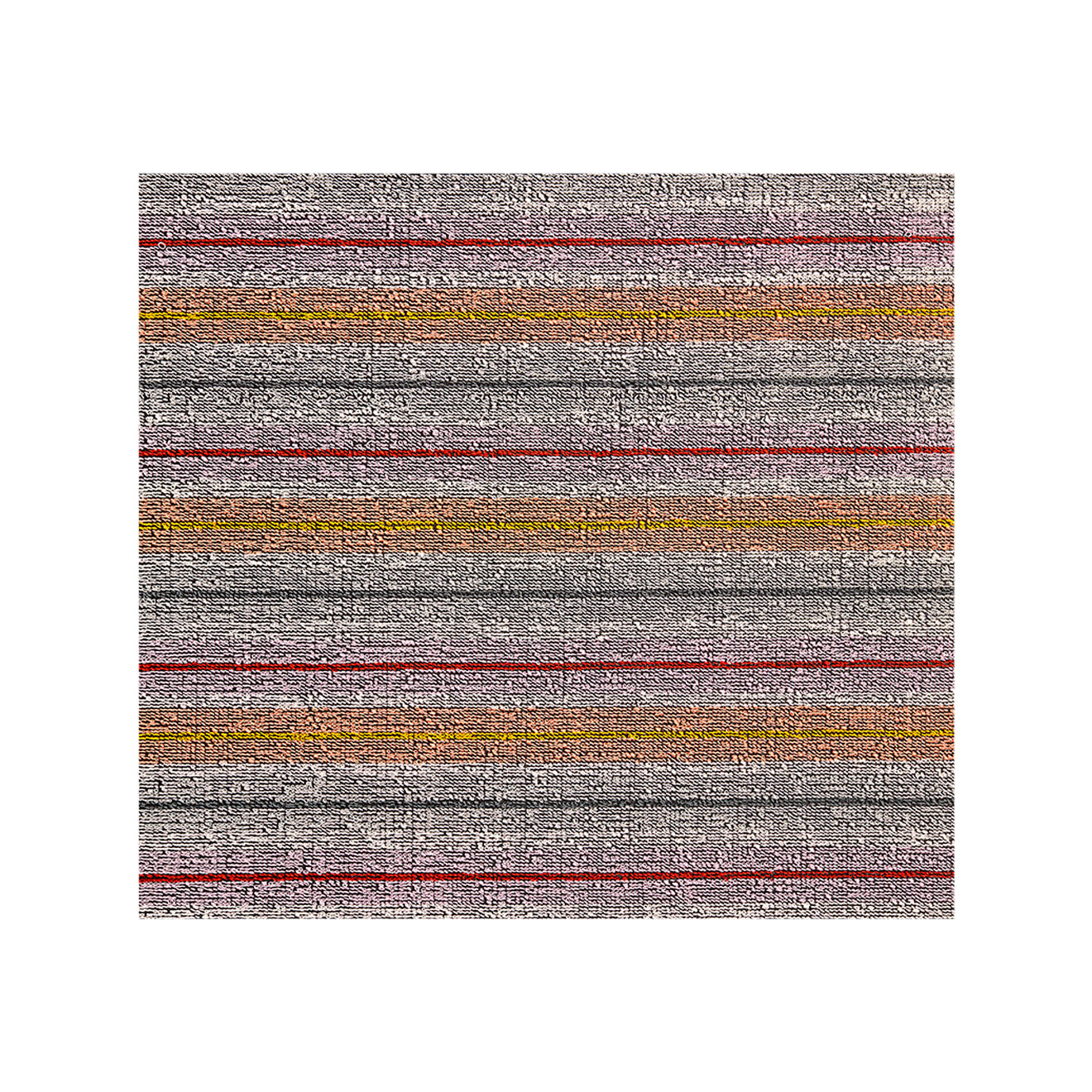 Bon Bon Shag Mat in Mix of Lavender, Warm Pink, Cool Grey and White