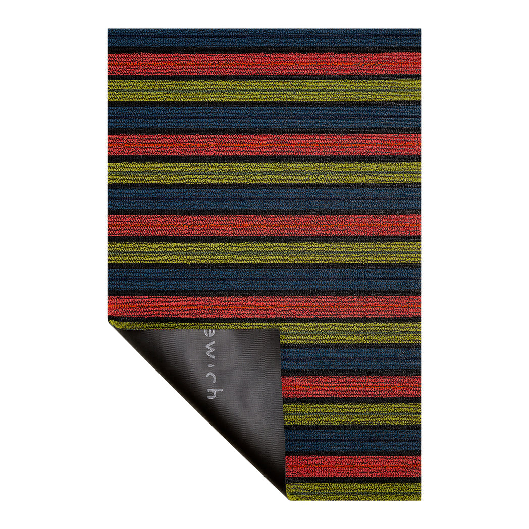 Ribbon Stripe Shag Mats - Limelight Corner