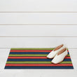 Ribbon Stripe Shag Mats - Limelight Doormat