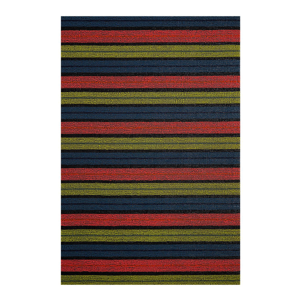 Ribbon Stripe Shag Mats