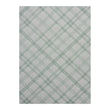 Abalone Woven Floor Mat in Muted Light Blue Green with White