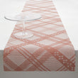 14'' x 72'' Table Runners in Muted Light Warm Red with Light Neutral Beige