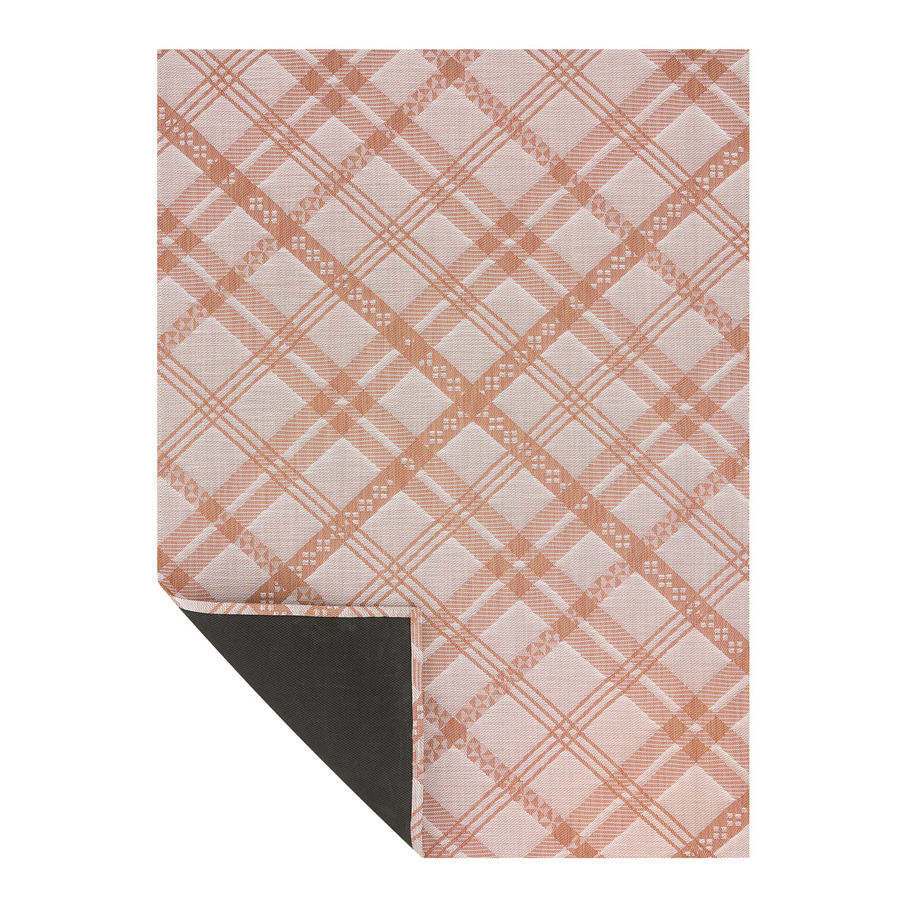 Ribbons Rugs - Burnt Coral Corner