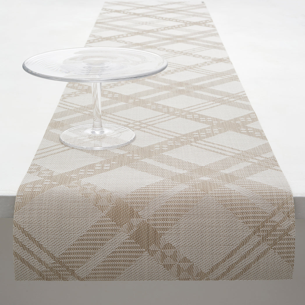 14'' x 72'' Table Runners in Midtone Neutral Beige with Light Neutral Beige 