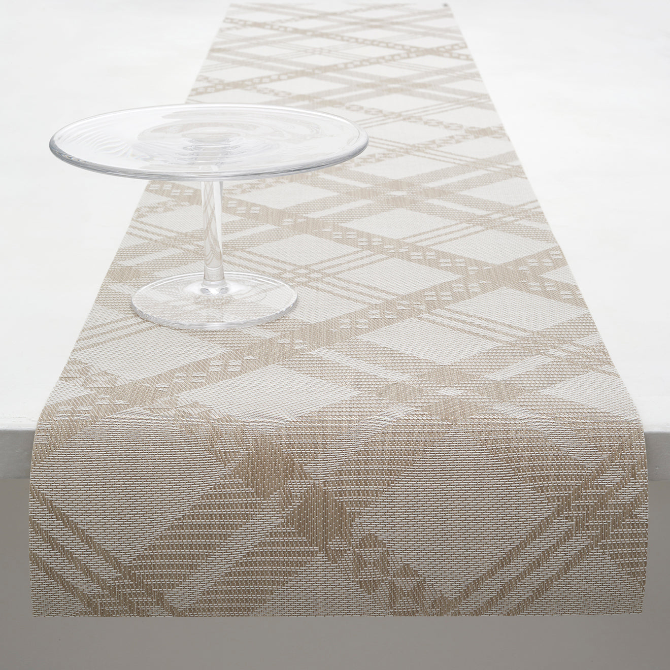 14'' x 72'' Table Runners in Midtone Neutral Beige with Light Neutral Beige 
