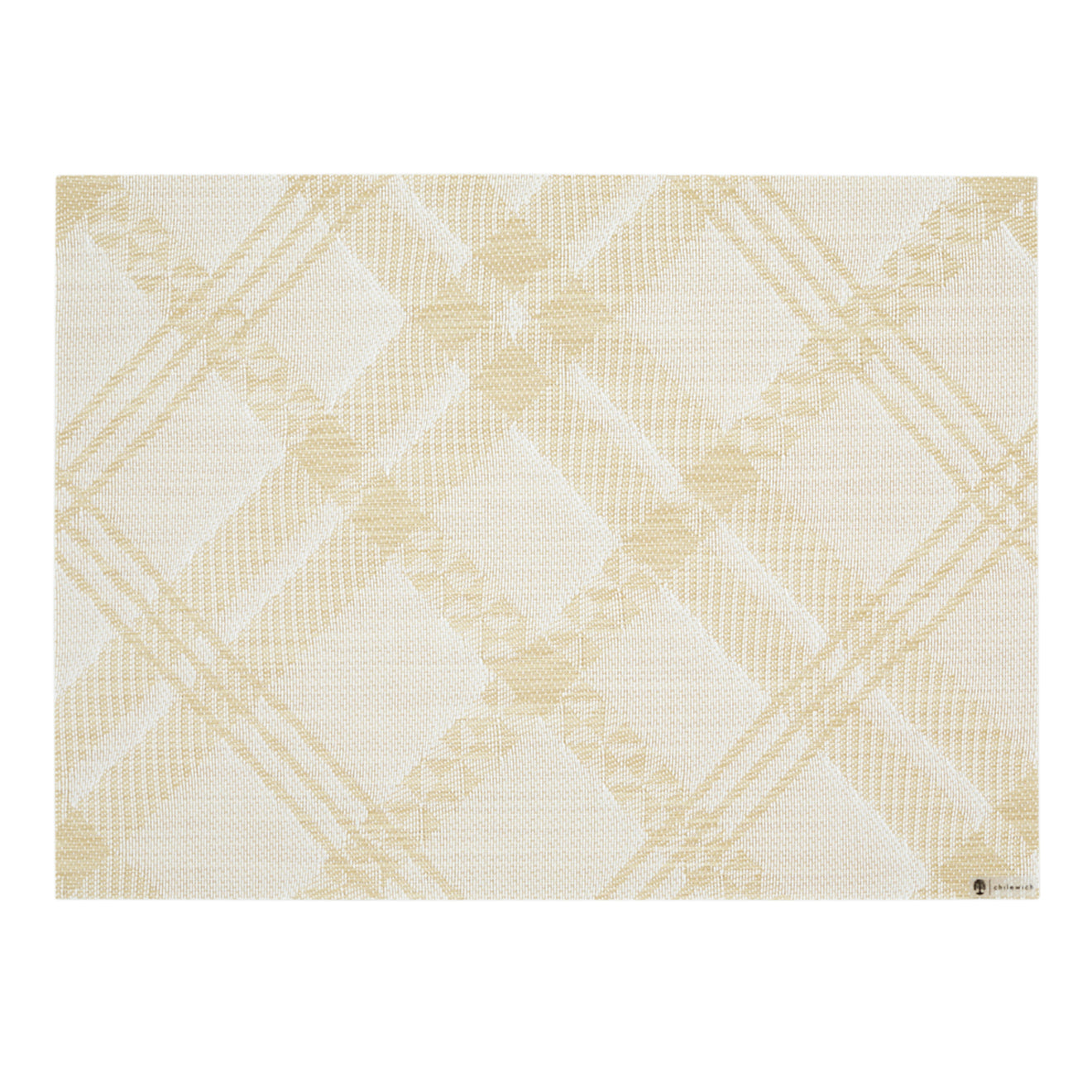 Wheat Placemats in Mustard with White