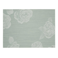 Abalone Placemats in Muted Light Blue Green with White